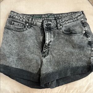 Women's Gray Denim Shorts